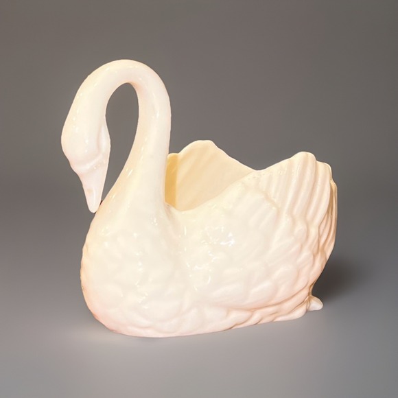 Lenox Other - Vintage Lenox Porcelain Swan Figurine Candy Trinket Dish 4.5"
